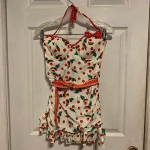 1950’s retro Juicy Couture one piece bathing suit